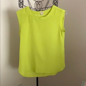 JCrew Lime Green Blouse